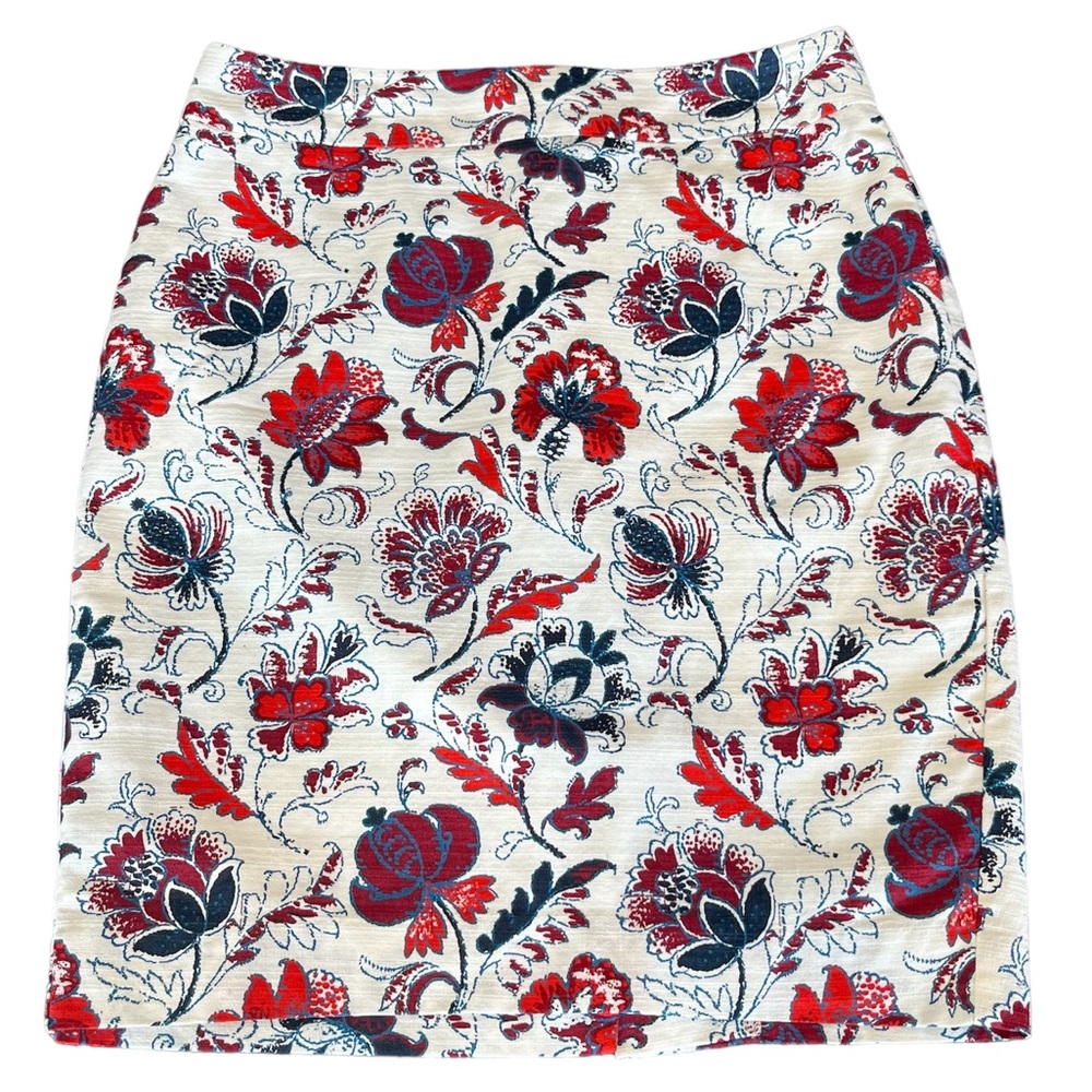 Ann Taylor Floral Mini Skirt Size 2P